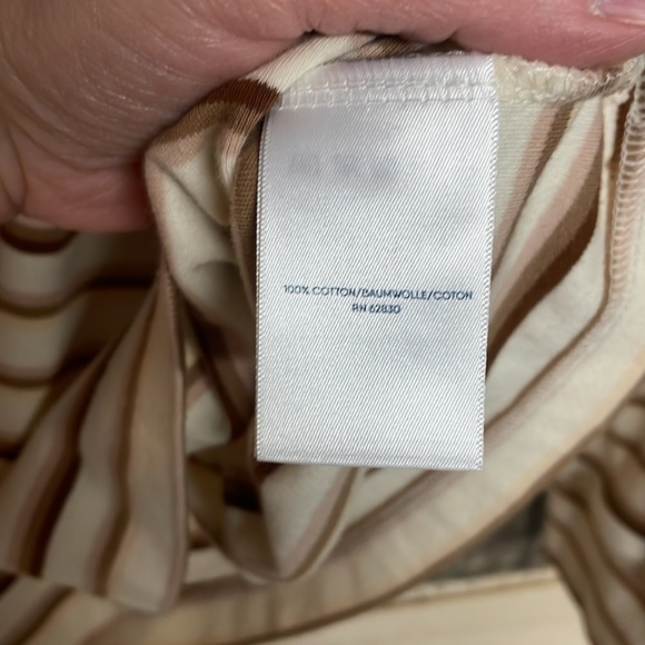 2/$30 Lands' End striped mock neck long sleeve top - Picture 7 of 10